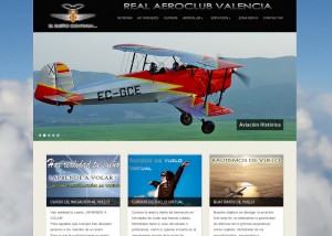 Página web Real Aeroclub Valencia