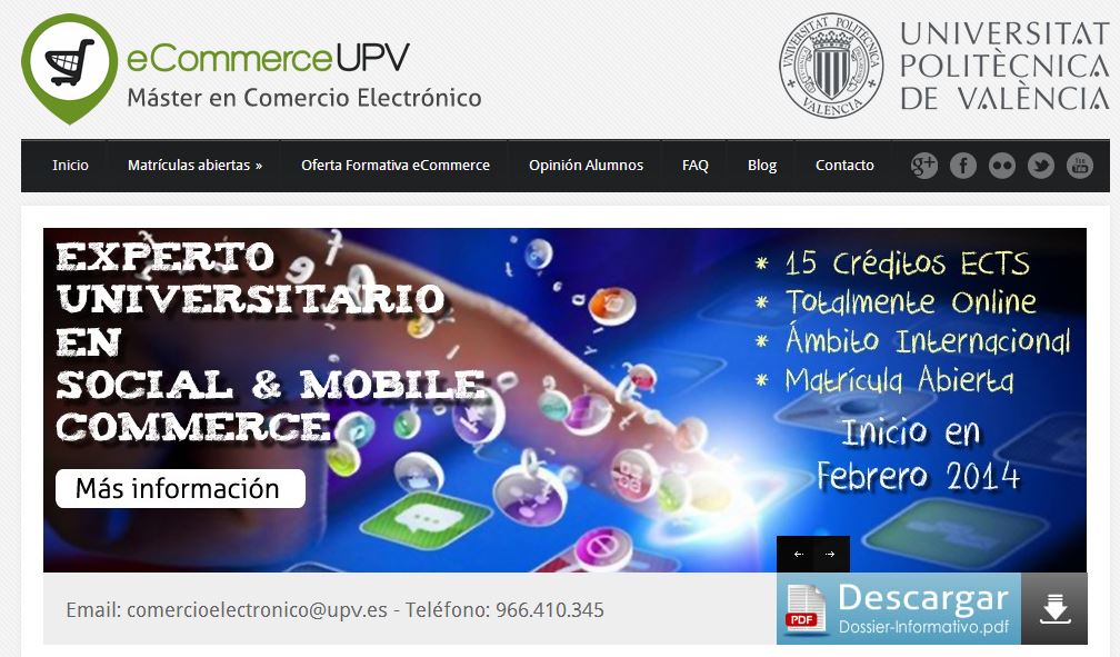 Máster Comercio Electrónico UPV