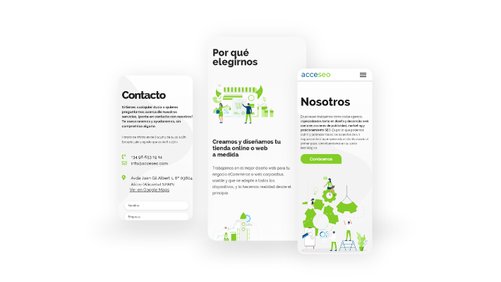 diseño adaptativo web acceseo