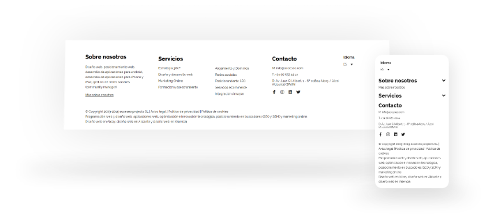 footer acceseo