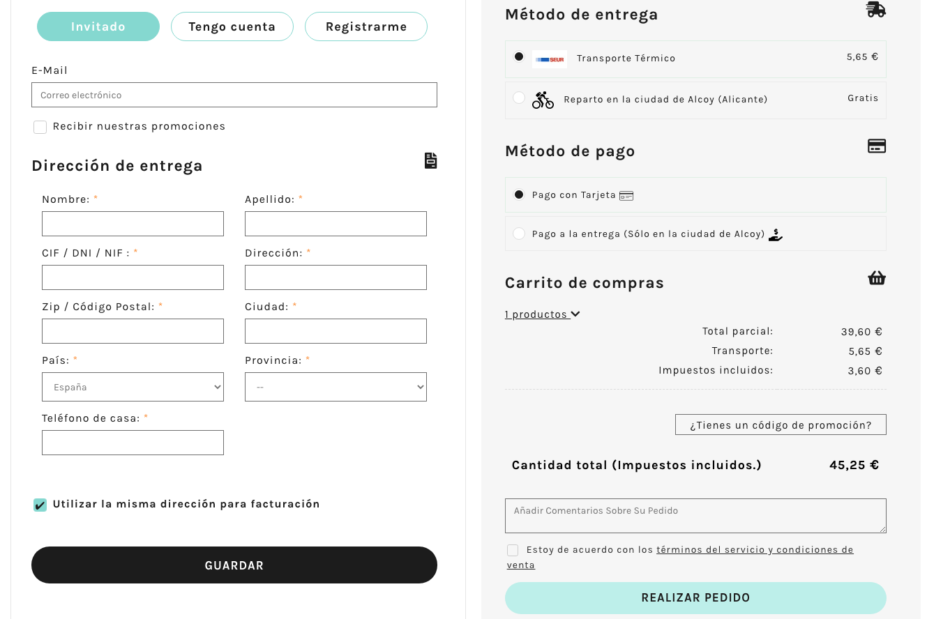 Proceso de compra