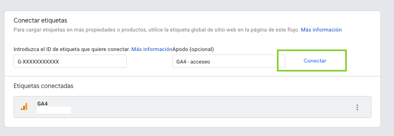 Imagen guia configurar google analytics 4 - parte 7