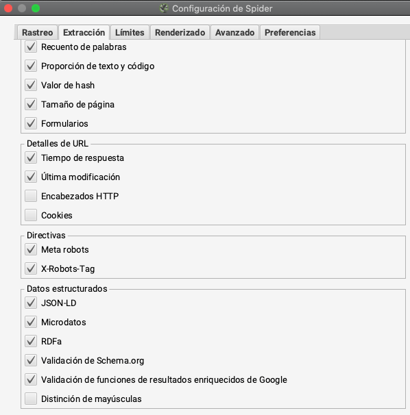 captura de imagen panel datos estructurados