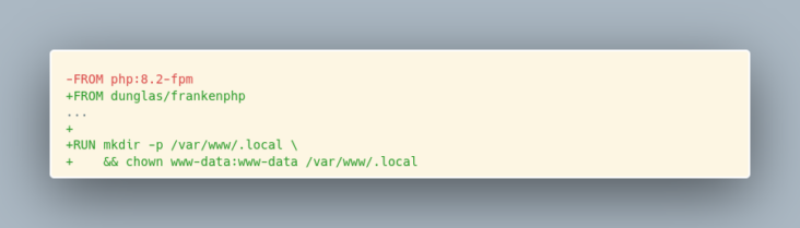 diff-dockerfile-frankenphp