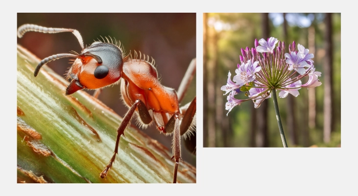 imagen generada con adobe firefly de detalles de la naturaleza fotorrealistas