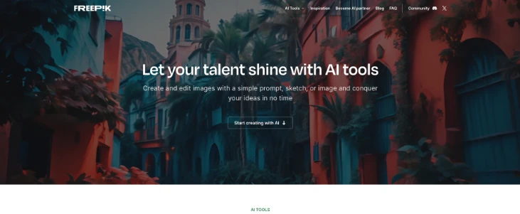 portada de la web de Freepik
