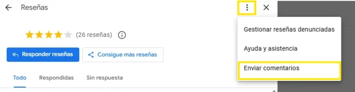 Comentarios de Google